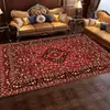 Alfombra retro persa para sala de estar estilo étnico manta para mesa de café sofá hogar área grande manta completa para dormitorio mesita de noche