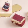 Bolsa de Joyería para Collar con Anillo de Diamante para Mujer de Cuero Genuino Billetera Pequeña para Monedas Caja de Joyería para Anillos y Pendientes Compacta Estuche para Auriculares Billetera para Monedas