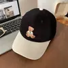 Boné de Beisebol de Urso com Grande Circunferência da Cabeça, Combinação de Cores, Aba Alargada, Boné com Pala, Cabeça Grande, Boné de Beisebol Fofo e Doce