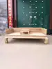 Novo conjunto de cama estilo chinês Luo Han, apresentando madeira de olmo tradicional do norte com encaixes de espiga e macho, criando uma sala de estar ou sala de chá inspirada em Zen, adequado para apartamentos pequenos, sofá de madeira maciça com acabamento natural e não envernizado