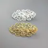 Accesorios para el cabello antiguos accesorios de metal diy metal mariposa hueca Pasador ovalado pasador antiguo hecho a mano
