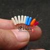 Frijol Espacial Silicona Granel Ajustado Verde Fluorescente Amarillo Azul Gris de Combate Azul Fuego Colorido 7+2 Equipo de Pesca Accesorios Pequeños Granel