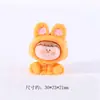 Acessórios de Resina DIY Brilhantes Nova Cor Sólida Cabeça de Coelho Fofa Joias Tridimensional Desenho Animado Criativo Cola de Creme Casa de Brincar