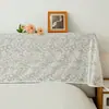 Capa de Poeira Renda Retrô Americana Capa de Cabeceira Francesa Cama de Madeira Mesa de Cabeceira Sofá Encosto Tecido Universal Decoração de Casa