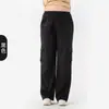 Suministro exclusivo transfronterizo: Pantalones Cargo de Pierna Ancha de Mezclilla Extra Largos y Oversize para Mujer, de Cintura Alta, Elásticos, con Bolsillos Dobles, Pantalones Deportivos Casuales