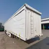 Ventas Transfronterizas de Fábrica de Remolques Caja de Transporte de Alimentos Eléctricos de 3 Ejes, Semirremolques de Cortina Lateral de 45 y 53 Pies
