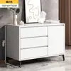 Cómoda mueble de almacenamiento para sala de estar del hogar italiano armario lateral de dormitorio lujo ligero contra la pared cómoda de cinco cajones estudio cajones estantería