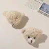Desenho animado pelúcia ursinho de pelúcia cabeça de urso cacheado brinquedo de pelúcia boneca faça você mesmo bolsa enfeites pendurados acessórios de roupas acessórios atacado