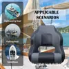 Modelo de Venta Directa al por Mayor de Fábrica Mengshijia Modelo 86575-6Gb Silla para Barco de Cuero de PVC Impermeable con Reposapiés y Asiento Marino