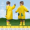 Capa de Chuva Infantil de Desenho Animado Papai Porco Dinossauro Meninos e Meninas Jardim de Infância Bebê com Mochila Aba Grande Chapéu Infantil Poncho