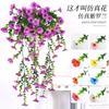 Arreglo Floral Violeta, Colgante de Pared de Flores Artificiales, Exhibición de Orquídeas, Decoración de Escaparate de Centro Comercial, Orquídea Phalaenopsis, Decoración del Hogar