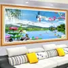 Pintura decorativa para sala de estar, mural de pared de fondo para sofá, calcomanía de pared para oficina, arte de pared autoadhesivo con ocho caballos