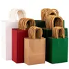 Bolsas de Tote de Papel Kraft en Stock Bolsas de Papel para Regalo al por Mayor Bolsas de Empaque para Llevar Té con Leche Café Horneado Empaque de Joyería