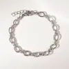Cadena Cubana Hip-Hop Europea y Americana de Acero Inoxidable Retro Pulsera Personalizada Nicho Hombres y Mujeres Chapado en Oro Accesorios de Joyería Venta al por Mayor