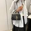 Bolsa Pequena Quadrada Patchwork para Axila, Simples e Estilosa 2026 Nova Versão Coreana Versátil Bolsa Transversal, Bolsa Feminina de Alta Qualidade