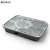 Caja Desechable para Comida Rápida con Múltiples Compartimentos, Caja para Empaque de Comida para Llevar, Imprimible, Cierre Seguro, Sellada, Lonchera Compartimentada, Grado Alimenticio