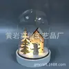 Directo de Fábrica Cubierta de Vidrio para Fiestas Navideñas Lámpara LED Decoración para el Hogar Artesanía Regalo Adornos de Contrachapado Luz Nocturna