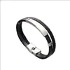 Pulsera Estilo Coreano Estilo Punk Pulsera Trenzada Joyería Pulsera de Cuero Sencilla Cuerda de Cuero Pulsera Creativa Acero de Titanio Pareja