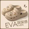Zuecos de mujer para verano 2026, modelo nuevo, cómodos para caminar, sandalias de playa lindas, de punta cerrada, suela gruesa, pantuflas antideslizantes