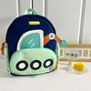 Bolsa para Niños Anti-Pérdida Vehículo de Ingeniería de Dibujos Animados Niño Bolsa Escolar de Jardín de Niños Entrada a Primaria y Secundaria Mochila Pequeña Ligera para Niña