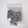 50 juegos de tornillos de acero inoxidable plateados de 15 mm, juego de herramientas de instalación de hebilla blanca grande, hebilla para lona, hebilla metálica de cuatro partes