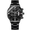 Comércio Exterior Explosões Transfronteiriças Simples Homens Negócios Watch Aço Inoxidável Moda Cinturão Assista Calendário Luminoso Quartzo