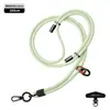 Nuevo cordón para teléfono móvil 6MM resistente para colgar en el cuello ajustable para exteriores anti-pérdida delicada cuerda trenzada para muñeca negra