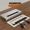 Caja de Rosca Amortiguadora de Aleación de Aluminio Cubierta de Agujero para Cables de Escritorio Computadora Escritorio Cuadrada
