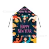 Capa con Capucha de Año Nuevo Feliz para Niños Pequeños y Bebés, Niños y Niñas, Fiesta Familiar Festival Actuación