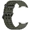 Nuevo de Fábrica Adecuado para Samsung Galaxy Watch8/Watch8Classic Correa de Silicona Doble Botonadura Marina