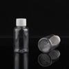 Botella sellada de plástico transparente PET de 80 ml para loción, muestra líquida subenvasada, productos para el cuidado de la piel, botella de champú subenvasada