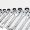Llave de Carraca Giratoria, Juego de Llaves de Doble Propósito Rápidas, Juego Completo de Herramientas para Ferretería, Herramienta de Reparación de Máquinas de Boca Abierta, Herramienta Manual