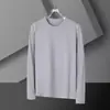 Novas Camisetas de Manga Longa Outono e Inverno para Homens, Roupas de Outono com Gola Redonda, Camisetas Básicas, Roupas de Outono, Roupas Masculinas