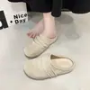 Zapatos Casuales Perezosos Estilo Birkenstock Dopamina para Mujer 2026 Primavera Nuevos Mocasines Versátiles Plegados de Exterior Retro de Punta Cerrada