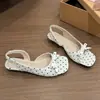 Versátiles Sandalias Nuevas 2026 Elegantes de Lunares para Verano, que Aumentan la Altura, con Correa Única, Punta Abierta, Suela Suave de Moda