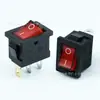 Certificado KC, Certificado ETL, Interruptor de alimentação iluminado KCD1 de 3 pinos e 2 posições, contato prateado retardador de chama, interruptor basculante para eletrodomésticos