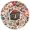 100 novos adesivos de grafite de desenhos animados de cogumelos transfronteiriços decorativos para copo de água, capa de celular, adesivos à prova d'água para carro atacado