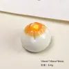 Acessórios de Resina DIY Desenho Animado, Mini Clips de Cabelo de Cola de Creme de Café da Manhã, Fivelas de Sapato para Capa de Celular, Pingentes de Chaveiro