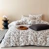[Xiangling Premium] Desenho Animado Fofo Veludo Leite Estampado Totalmente Fosco Conjunto de Roupa de Cama de Quatro Peças (Lençol e Capa de Edredom)