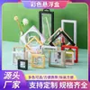 Caja transparente de suspensión de PE para joyería, caja de almacenamiento de joyas, caja de embalaje para anillos, collares, joyas, caja de cajón para regalos, venta al por mayor