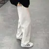 Pantalones Largos Casuales Rectos Versátiles de Peso Pesado Americanos para Hombre Primavera 2026 Nuevos Sueltos Grises Deportivos Largos