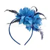 Fábrica de Fonte de Novos Acessórios Acessórios de Cabelo Flor de Pena de Halloween Flor de Cabeça Faixa de Cabeça de Halloween Atacado Fivela de Cabeça Feminina