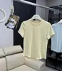 Camiseta de nuevo estilo con ajuste en la cintura, cuello redondo, manga corta, hombros rectos, top deportivo básico versátil de ajuste ceñido para yoga 12879