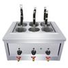 Esteban (Stevison) Estufa eléctrica de escritorio de seis agujeros para fideos, máquina comercial para cocinar a gas en polvo, olla para fideos picantes