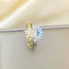 Anillo Ladrillo de Diseño Nicho de Alta Gama Lujo Accesible para Mujer Moda Europea y Americana Creativo Zirconia Chapado en Oro Anillo Abierto Ajustable