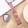Original Adecuado para Correa de Reloj Apple S10 Piel de Vaca Remache Punk Iwatch9 Retro Y2K Remache de Estrella 42mm
