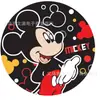 Mickey Mickey Mouse Tema Negro y Rojo Fiesta de Cumpleaños Vajilla Mantel Plato de Papel Servilleta Globo Pancarta Decoración de Escenario