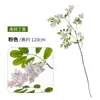 Flores de Lilás Artificiais de Haste Alta para Arranjo de Cena e Decoração, Flores Artificiais para Decoração de Sala de Estar em Casa, Flores Artificiais de Espinheiro-Alvar, Buquês de Flores Artificiais