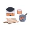 Casa de bonecas casa de bonecas simulação mini utensílios de cozinha comida em miniatura brinquedo panela tigela bandeja utensílios de cozinha decorações faça você mesmo