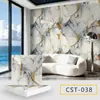 Adesivos de Parede Mármore Autoadesivos Azulejo de Imitação Adesivos de Parede Banheiro Sala de Estar Painéis de Parede Feios Papel de Parede à Prova d'Água e de Umidade Transfronteiriço